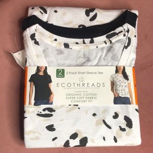 Ladies Ecothreads 2 pack short sleeve shirts XXL